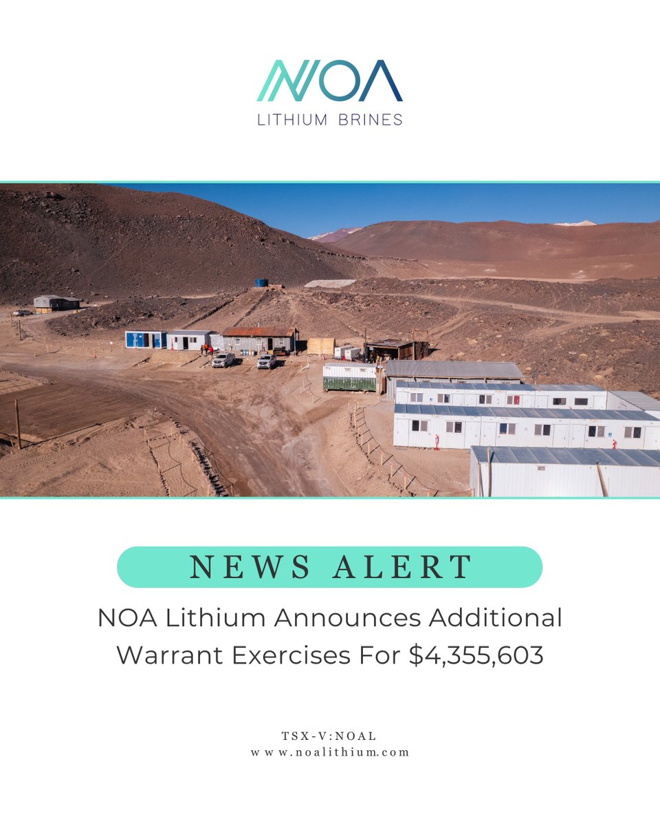 NOA Lithium Brines Inc. (TSXV: NOAL) tweet media