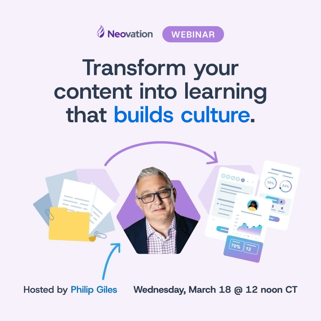 neovationcorp's tweet image. Don't just deliver content - build a culture. Turn your boring docs into a learning experience your team actually wants. #LND #LearningDesign bit.ly/4cVzL9W