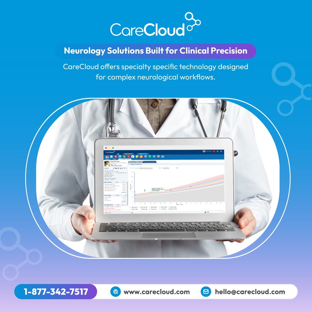 CareCloud's tweet image. Neurology requires precision.

We offer specialty specific EHR and billing solutions designed to support accurate documentation, smoother workflows, and stronger performance.

Explore our neurology solutions: hubs.li/Q046c18W0

#CareCloud #Neurology #SpecialtyPractice