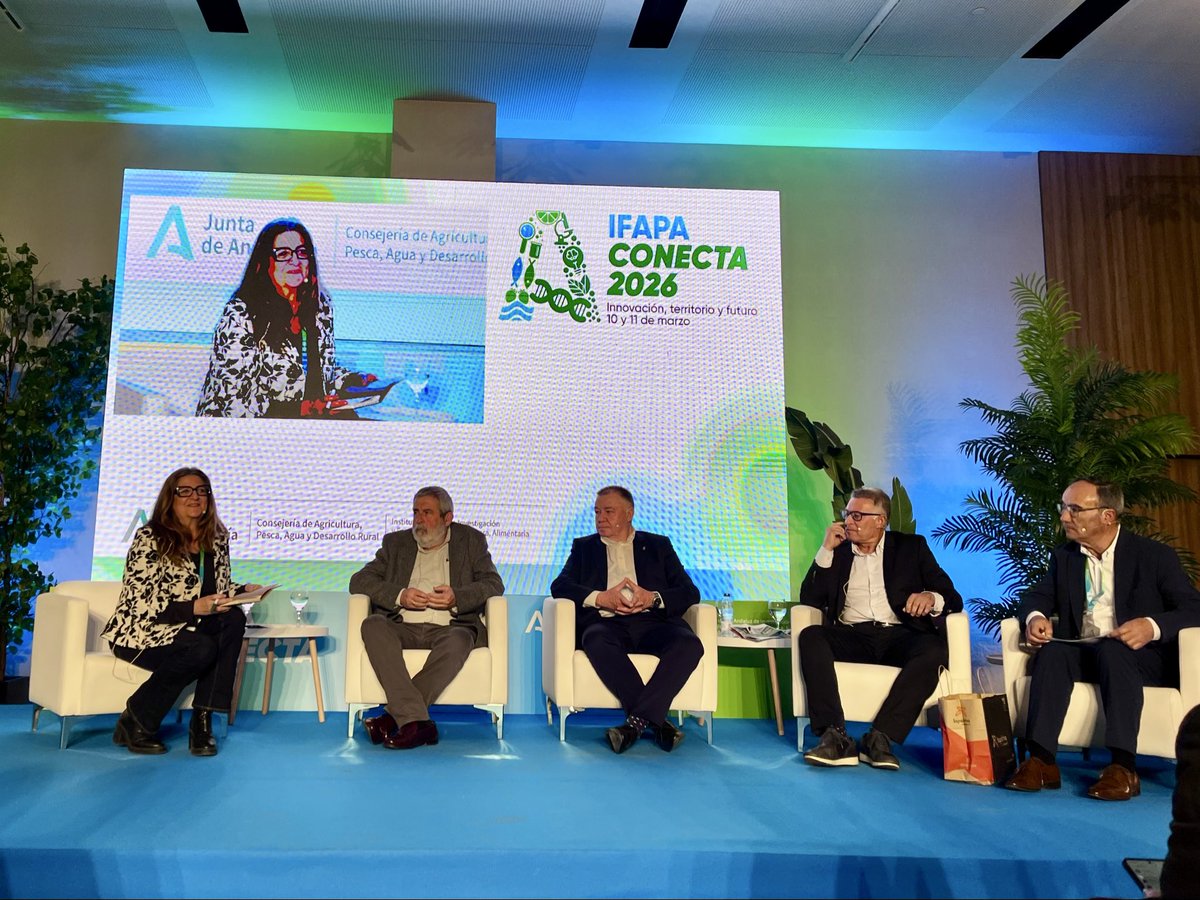 IfapaJunta's tweet photo. La primera mañana de #IFAPAconecta ha contado con tres sesiones en torno a:
🫒#olivar y aceite
🌱cultivos #herbáceos
🍅#horticultura
El evento celebra mesas de #debate con representantes del sector para impulsar la #transferencia y la #colaboración público-privada 🤝 https://t.co/xe6v4WJv6V