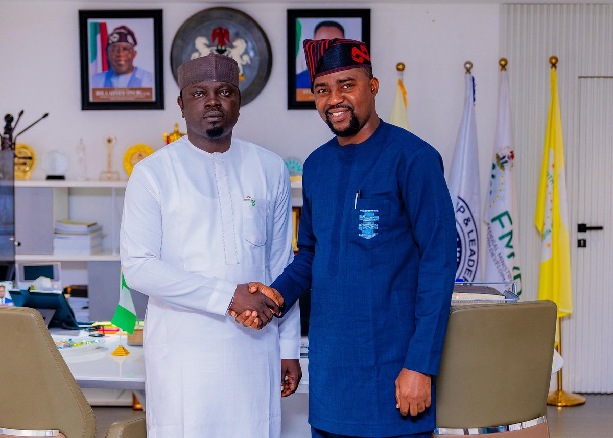 Ayodejifortune's tweet photo. Honoured to visit the Honourable Minister of Youth Development, Hon. Ayodele Wisdom Olawande, in Abuja today. 

Grateful for the warm reception and valuable discussion on youth leadership and the future of our communities.

— Ayodeji Oluleye (Ògo Àkúré) https://t.co/da1M5wGadU