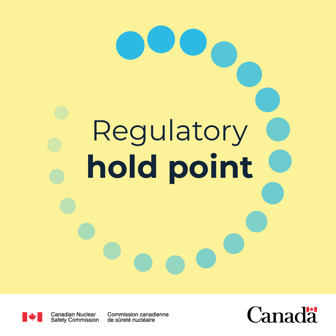 The prerequisites for the final regulatory hold point for Darlington ...