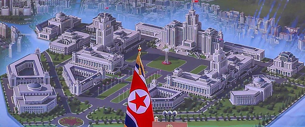 🚨AGORA| Coreia do Norte ressuscita a arquitetura stalinista.

A Coreia Popular acaba de anunciar o projeto final da 5º fase do bairro de Hwasong.

A arquitetura lembra diretamente o estilo monumental soviético da era de Stálin.