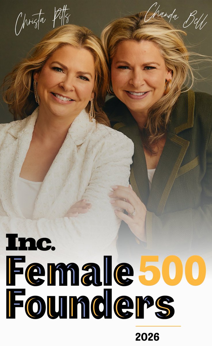 chandabell's tweet image. Still can’t believe it… Christa and I have been named to the @Inc Female Founders 500 for the second year in a row. 💫​

From a family story to a global brand, we built this from the ground up and we are so deeply humbled.

#FemaleFounders #ElfOnTheShelf #BuiltNotBought #Inc500