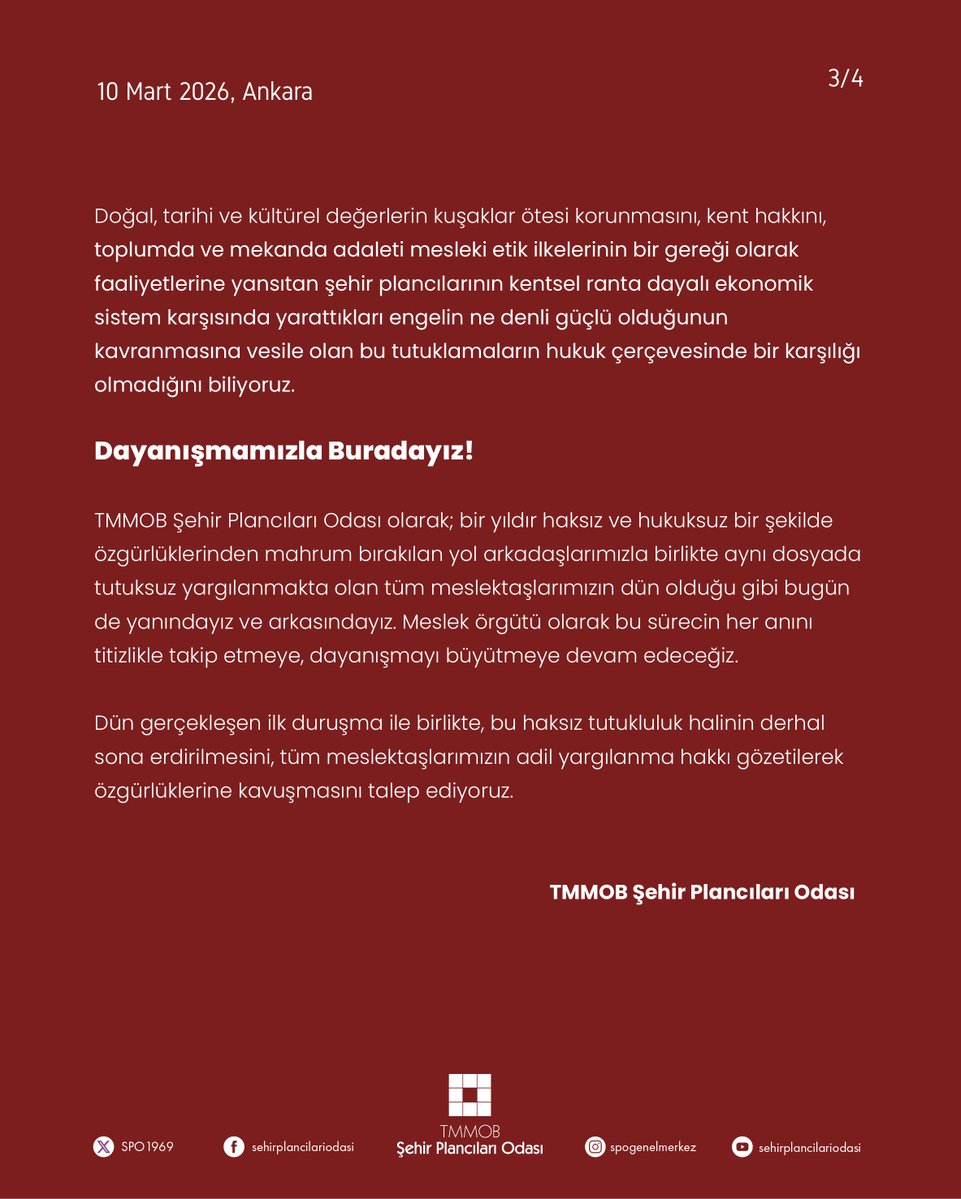 TMMOB Şehir Plancıları Odası tweet media
