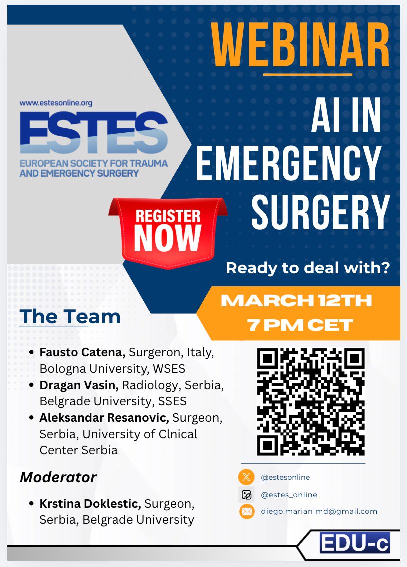 European Society for Trauma & Emergency Surgery tweet media