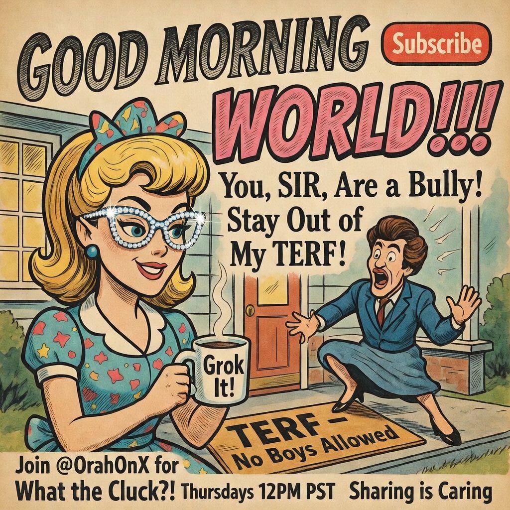 You, SIR, Are a Bully! Stay Out of My TERF! Good Morning World ...