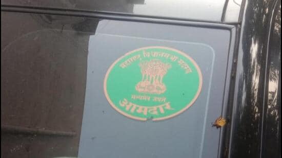 ChakrdharH10966's tweet image. Misuse of “MLA” stickers on vehicles must stop.
Only vehicles actually used by an MLA should carry the official sticker.
#LawForAll #StopMisuse