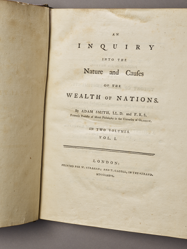 mercatus's tweet photo. For the 250th anniversary of The Wealth of Nations, we’re revisiting why Adam Smith’s ideas still matter today.

Two economists explore different lessons from Smith’s work:

@PeterBoettke highlights Smith’s insight that prosperity rests on institutions.

Donald Boudreaux explains why Smith’s critique of mercantilism remains relevant in modern debates about trade and wealth. 🧵