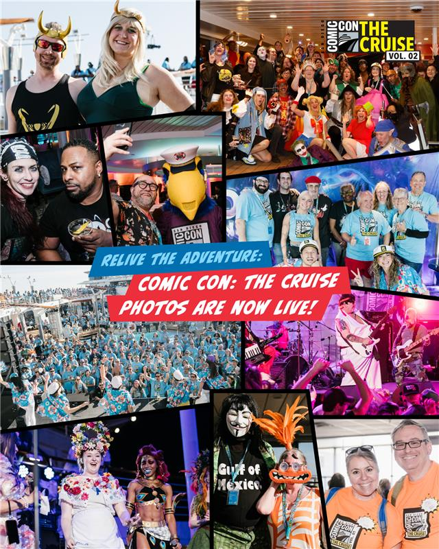 ComicConCruise's tweet photo. It's time to journey back to the epic adventures had on Comic-Con: The Cruise Vol. 02! Explore the photos now at https://t.co/XUNe2JAzqg ⭐️ #ComicConCruise https://t.co/N3thM4GiA0