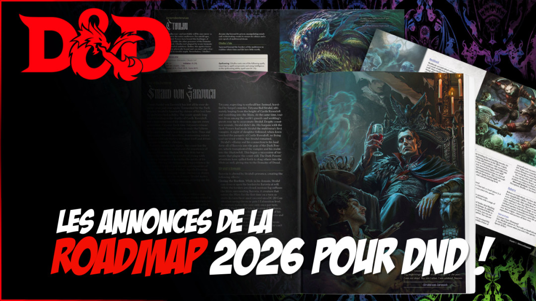 Zasshem's tweet photo. Et coucou 👋,
Aujourd'hui, je vous propose que l'on discute des dernières annonces pour Donjons &amp; Dragons.
Enfin, une présentation de la roadmap 2026 ! Au programme, du Ravenloft, de la magie voir du Dark Sun !
https://t.co/8Bkys9K7dI

#rpg #jdr #dnd #5e https://t.co/NpAHEjVcYn