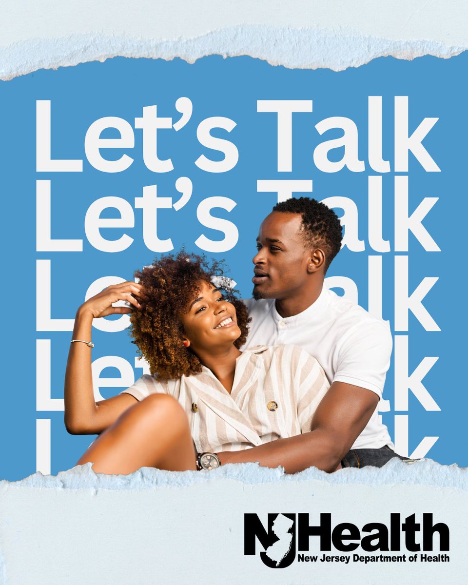 NJDeptofHealth's tweet image. Discussing STI testing may feel uncomfortable, but it’s an important conversation for you and your partner’s health. Let’s talk about making testing a regular part of your routine! Learn more: nj.gov/health/sti/ #Letstalk #HealthierNJ