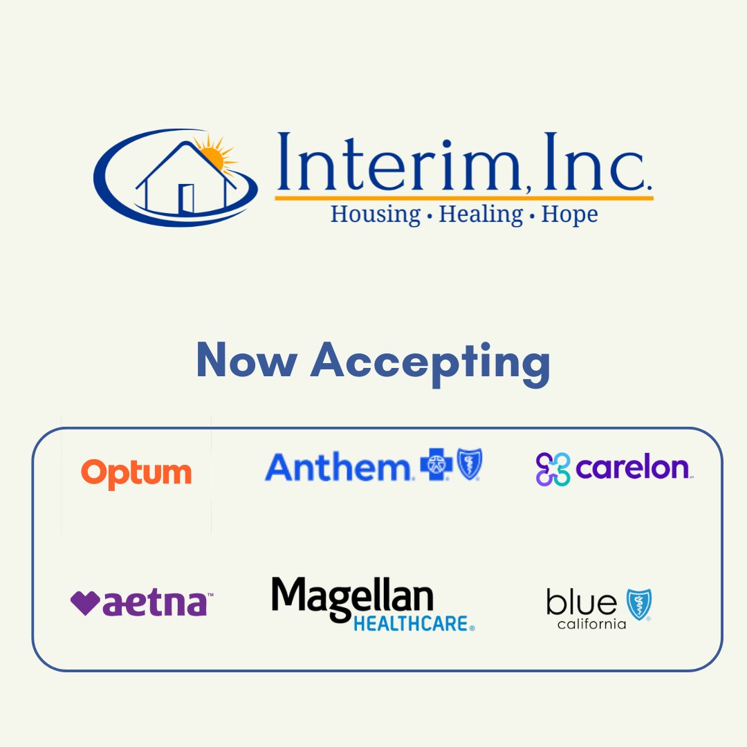 InterimInc's tweet photo. π£ Reminder: We are in-network with major insurance providers:
β
Carelon β
Magellan β
Optum
β
Aetna β
Blue Shield CA β
Anthem
Mental health support should be accessible to everyone!
π (831) 216-1085
Learn more: https://t.co/xLSKYTCar2
#InterimInc #MentalHealth https://t.co/YrSdJkT80O