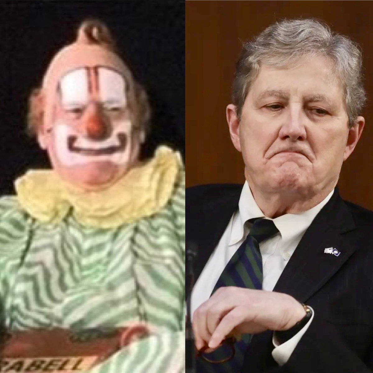 telecam1's tweet photo. @SenJohnKennedy Only the Senate’s Speech or Debate Clause allows #Clarabel to lie with the word “instructed”.
And of course Kennedy is one of the shameful January 6 dimestore seditionists who obeyed the cop-beating mob. https://t.co/5v9FlixUXi