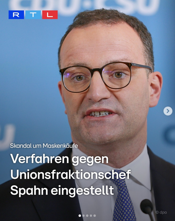 JEDER in Deutschland weiß, das Sie SCHULDIG sind; Herr Spahn.