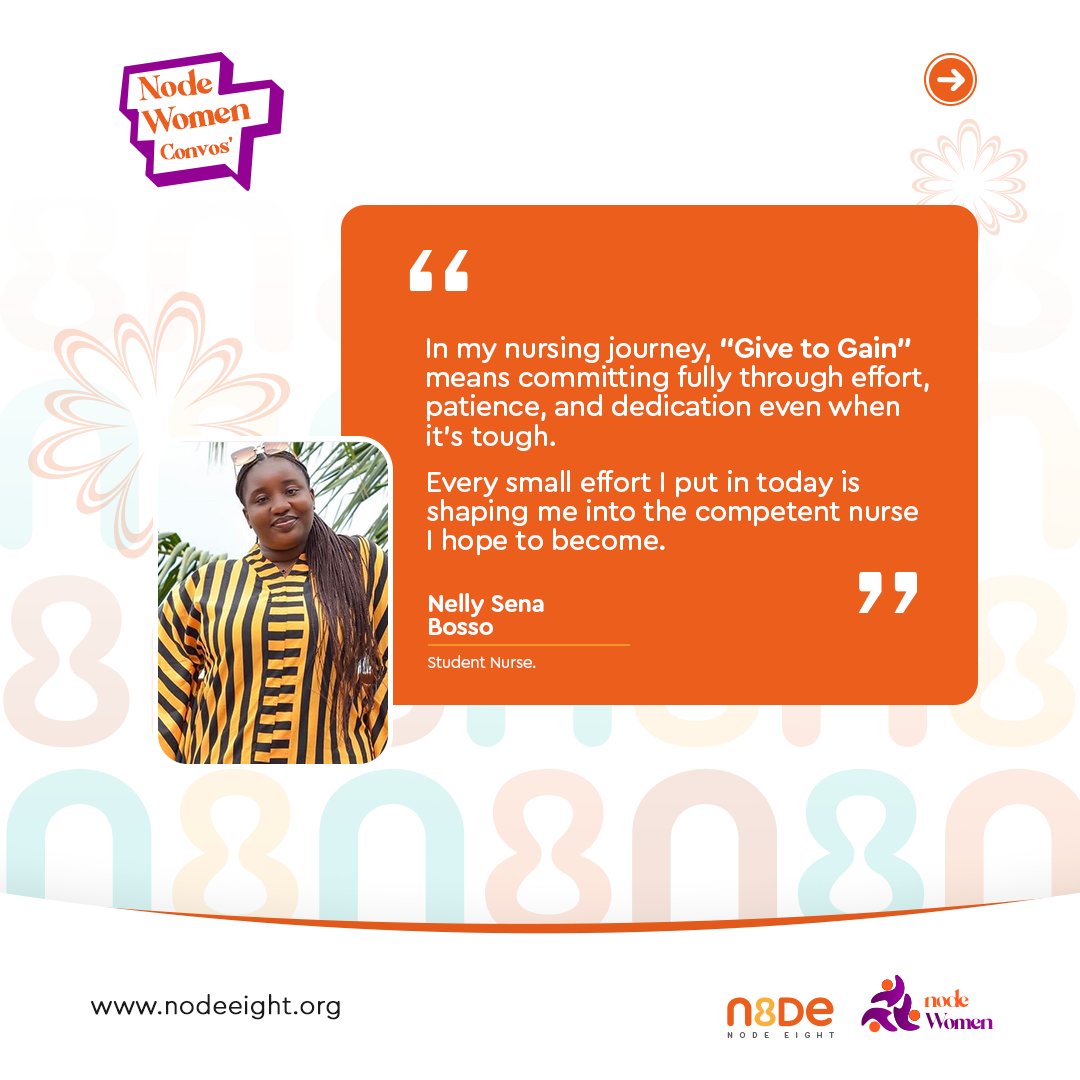 NodeEight's tweet photo. From volunteering to supporting other women, their reflections show that growth often begins with giving.

Read perspectives from Adama, @DzamefeSheena , @theresa_makae  , @dziedzorm0, and @boneeel2  , and see how they’re redefining success through giving, community, and impact. https://t.co/YiW6KqueFP