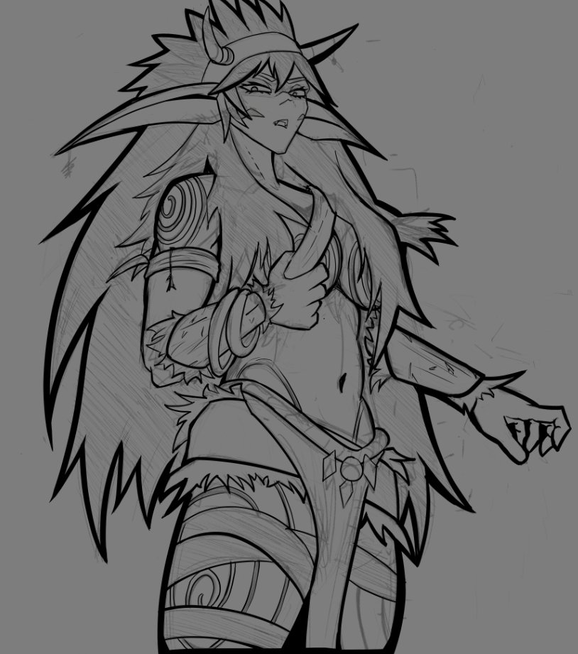 WIP For a halfbody commission. Kaldorei druid
#kaldorei #nightelf #worldofwarcraft #commission