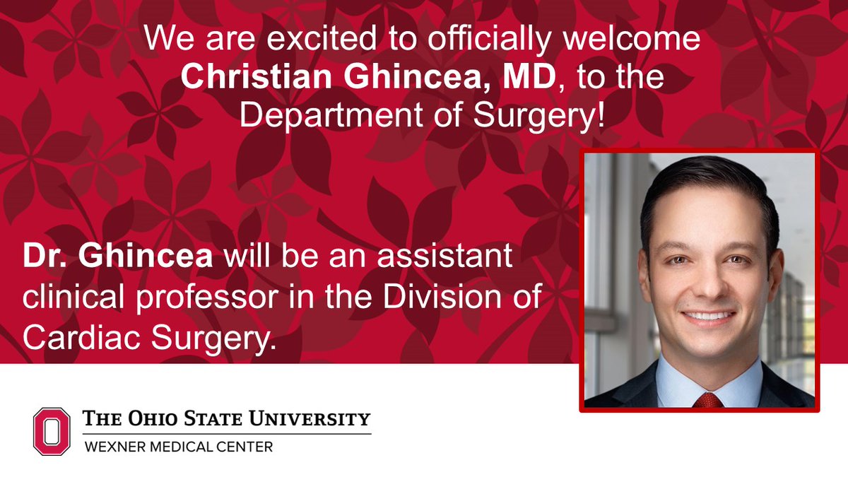 Ohio State Wexner Medical Center Surgery Dept. tweet media