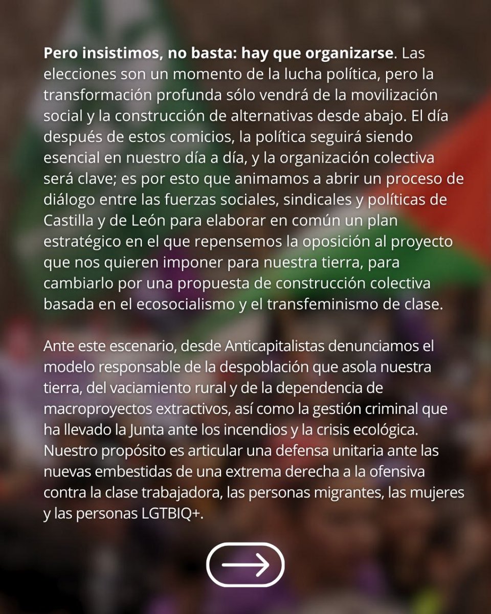 anticapicyl's tweet photo. 2/2 | Incluimos un análisis de las posibles perspectivas para articular un movimiento unitario y defensivo frente al avance de la extrema y el racismo.

💻 https://t.co/WVCXJHX0MM https://t.co/LujZp9v3t3