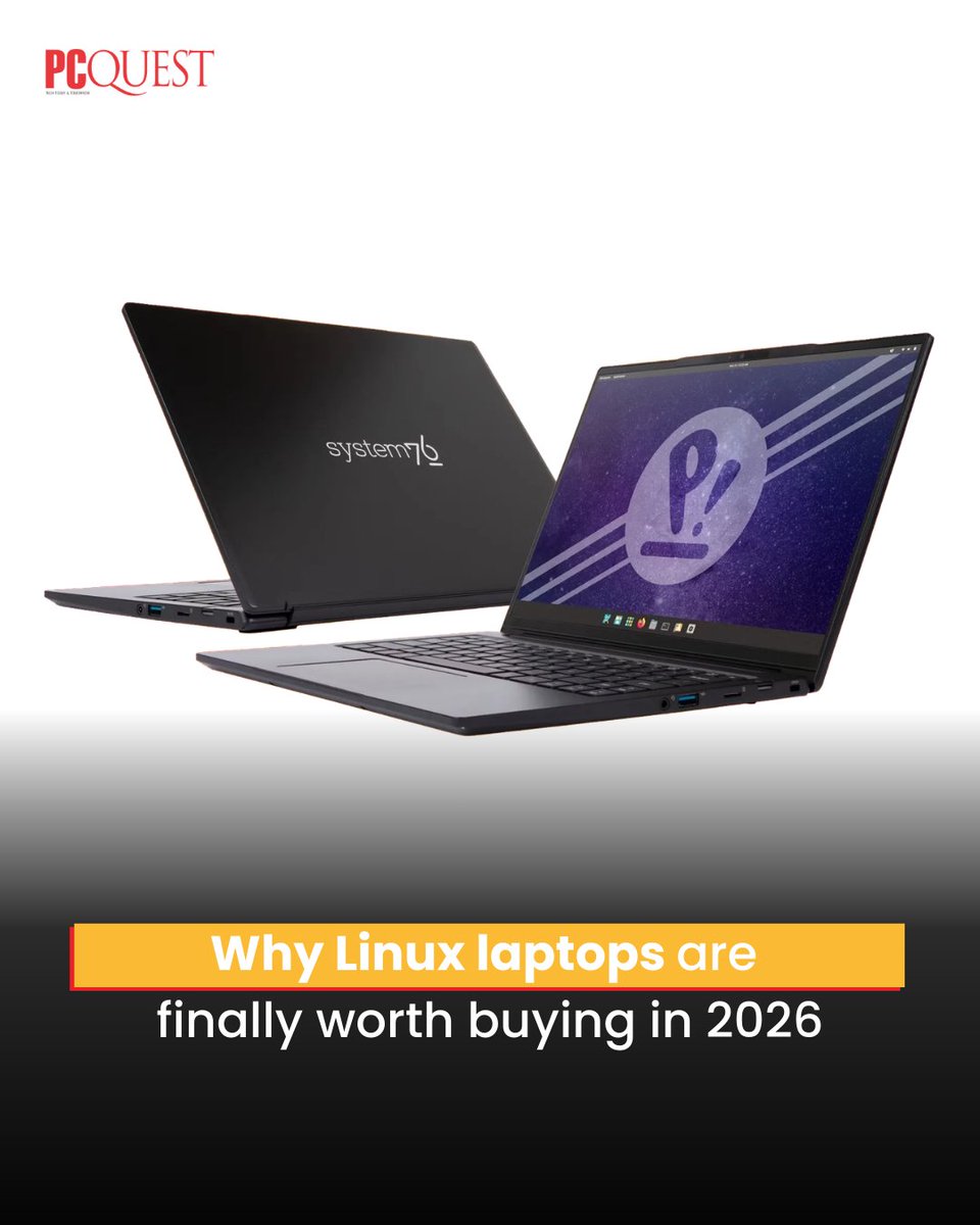 pcquest's tweet image. Linux laptops have grown up. With real vendor support, tested hardware, and fewer nasty surprises, they now rival mainstream picks. 
@system76 @FrameworkPuter 

pcquest.com/computers-lapt…

#PCQuest #Linux #laptops #Nvidia #Windows