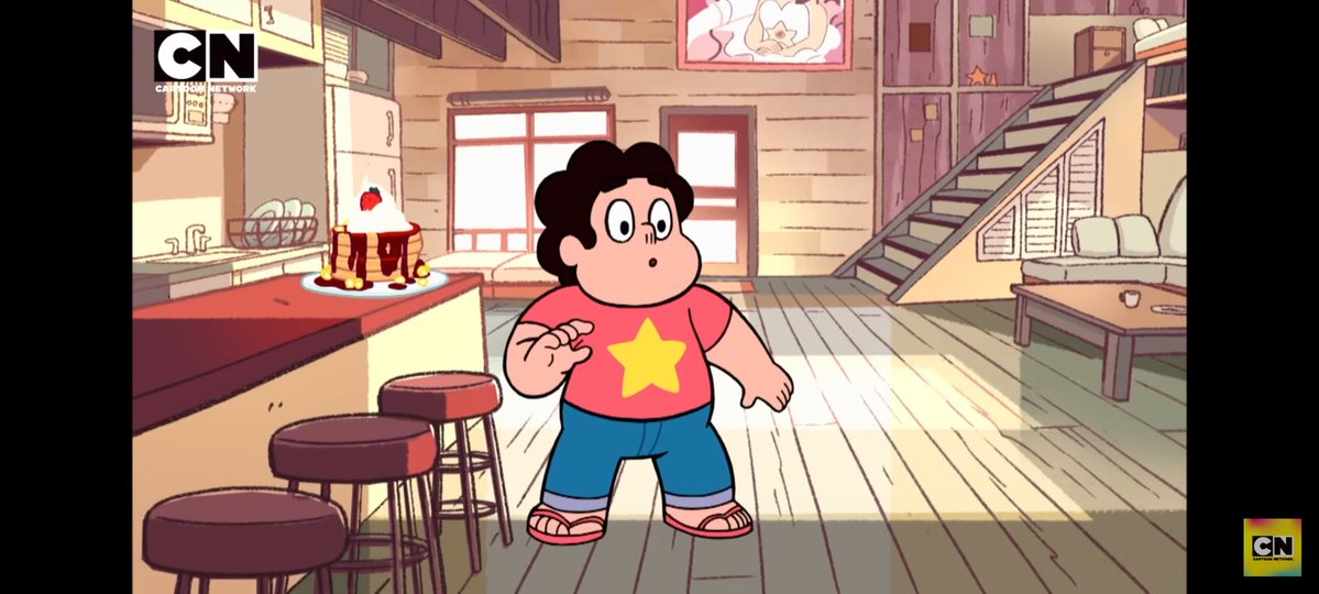 スティーブン・ユニバース、5話までフル配信中だから見返してたけど、今更ながら正面が入り口になるレイアウト時はローズの顔を梁で隠したり見切れたりして徹底的に顔を写してないことに気づいた。