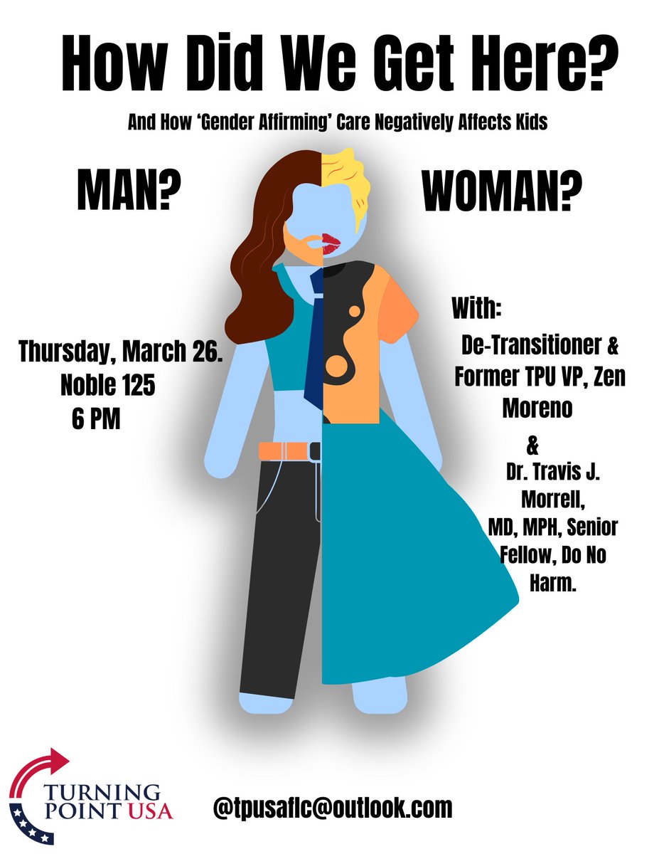 ColoradoGirl73's tweet photo. Fort Lewis College, Durango CO

@turningpointFLC 

The Fort Lewis College TPUSA Chapter is having an amazing event with the incredible @MorrellMDmph and a brave detransitioner. 

The event is up at Fort Lewis College on March 26, 6pm, Noble Hall. 

If you would like to support the chapter, here is the QR code for their Venmo. 

Local conservatives are absolutely supporting this event & let’s honor Charlie Kirk by continuing to have important discussions. 

@laplatagop @donoharm