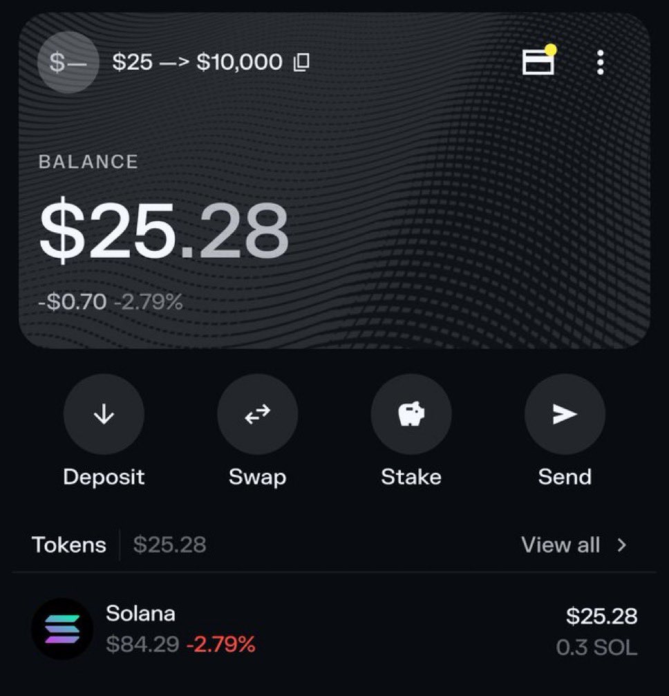 I am back as promised :)

Time to start the $25 —> $10,000 challenge

Last time it took me about 7 days, will try doing it faster this time

If you want to follow want to follow along, comment below and I’ll send you an invite to the call group

Gonna lock comments in 24 hours
