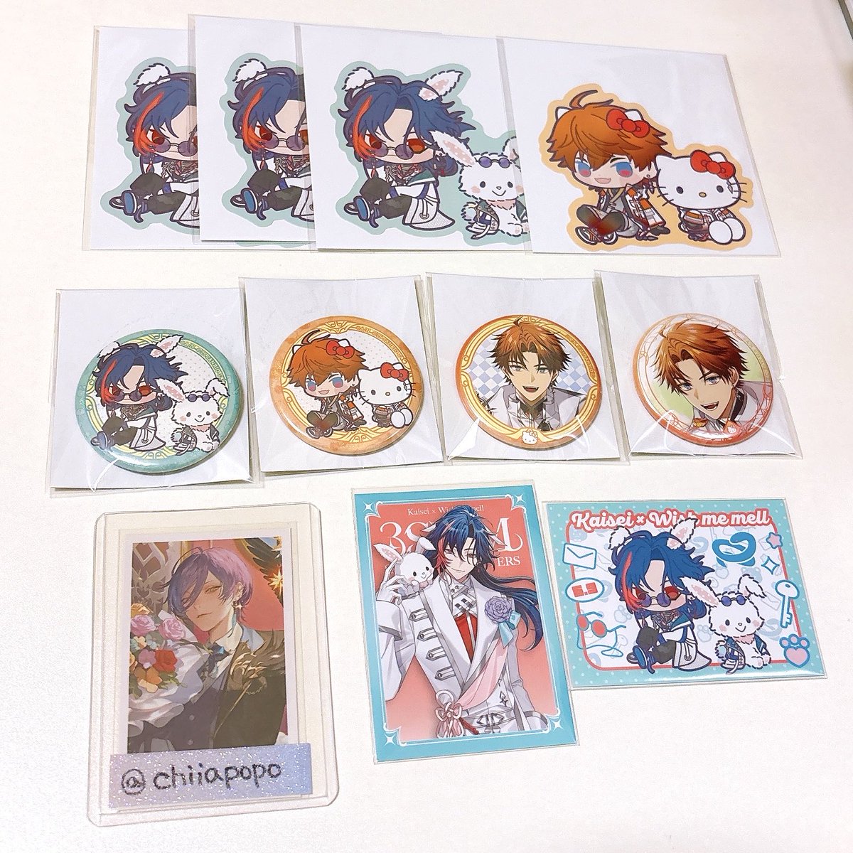 chiiapopo's tweet photo. 【交換】にじさんじ 3SKM サンリオ 缶バッジ カード マグネット

譲：画像1
求：画像2

◎まとめての交換優先、郵送のみ
◎お気軽にお声掛けくださいませ🌼 https://t.co/bpj1CByJ0X
