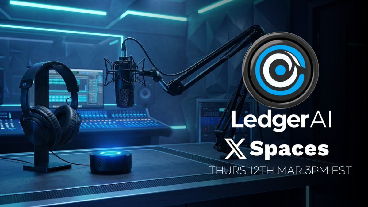 As progress continues across every department at LedgerAI HQ and we move closer to bringing our first product to market in a major industry, we felt it was the right time to reconnect with our community.

This week we will be hosting an X Spaces where the team will walk through