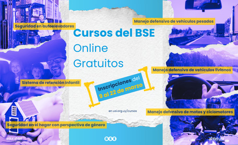 📢¡Están abiertas las inscripciones para los cursos del BSE a dictarse por Educantel!
✍️Inscripciones: del 9 al 22 de marzo en usi.org.uy/cursos.
💥Inicio de cursos en Educantel: 6 de abril.
✅Consultas a educantel@antel.com.uy