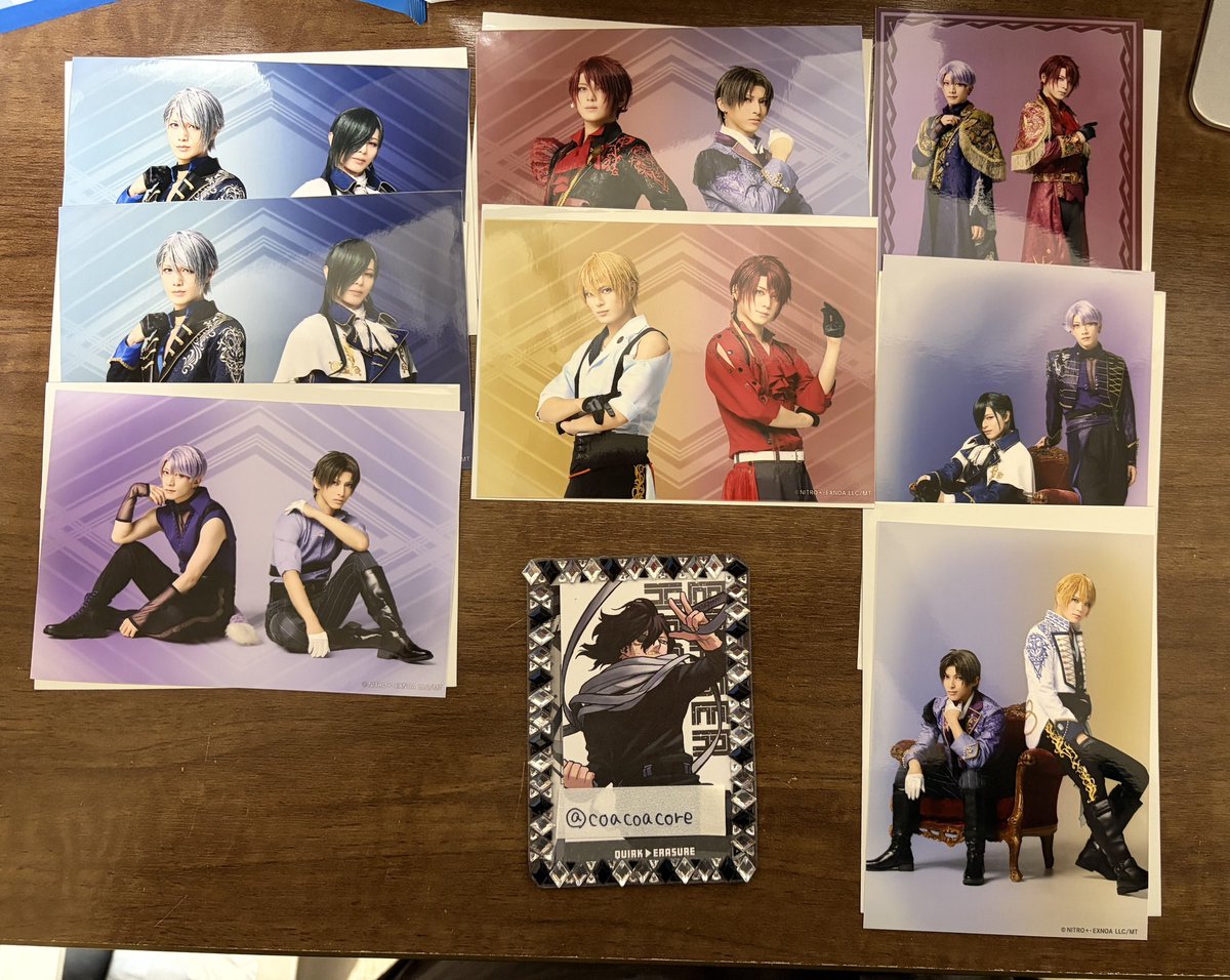 coacoacore's tweet photo. 【交換】刀ミュ　静かなる夜半の寝覚め　ランダム　ペアブロマイド　

譲）
長義＆青江2、
五月雨＆長谷部、青江
後家＆長谷部、国広、五月雨
長谷部＆国広

求）青江＆国広、定価

郵送交換希望です。
※纏めて引き取ってくれる方優先
お気軽にお声掛け下さい。 https://t.co/nAdZ0ZQawM