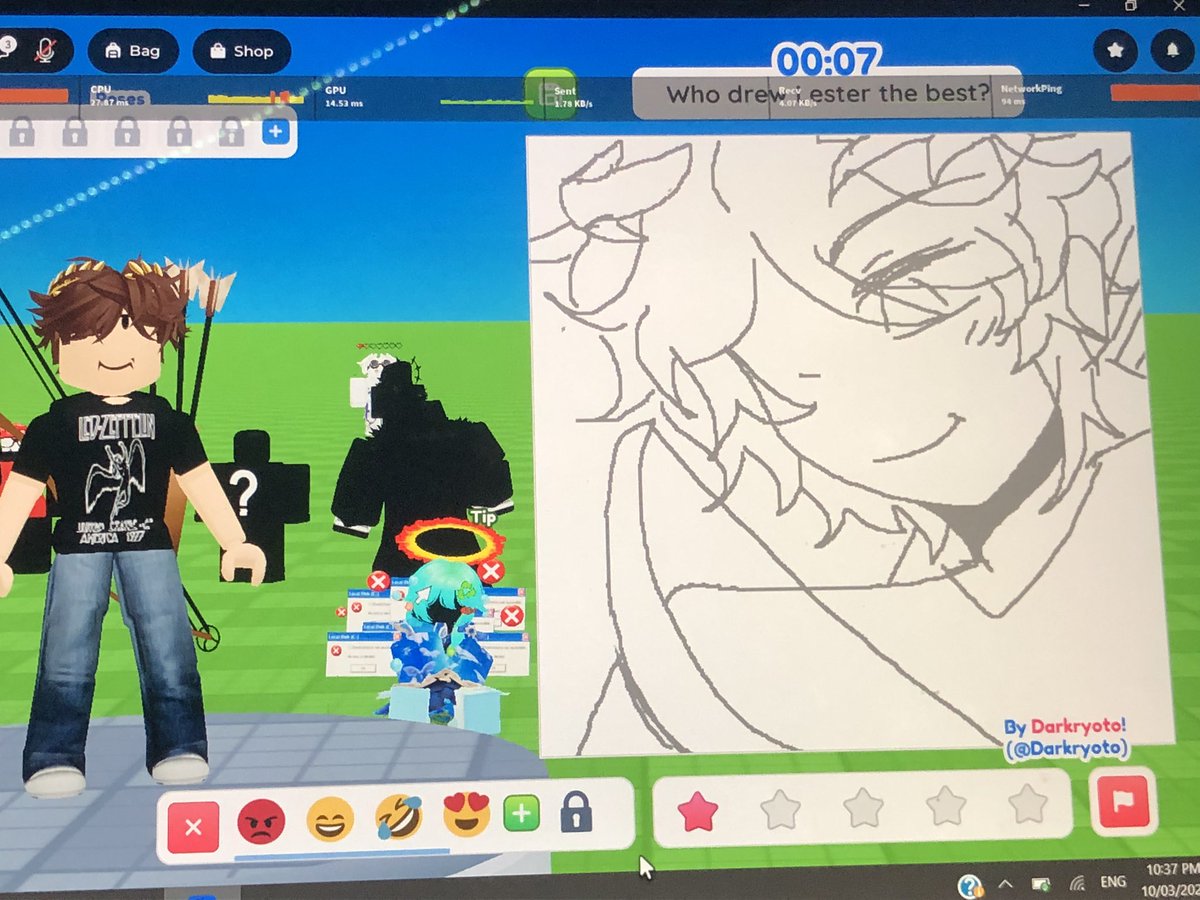 My sister joined this Roblox game on my account, so I basically got free Lester fanart 

This is the best thing ever 😭😭😭😭