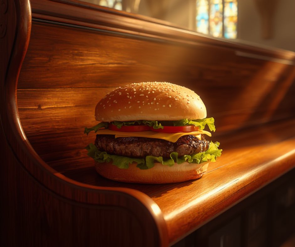 Does going to church make you a Christian? Does going to McDonalds make you a hamburger?