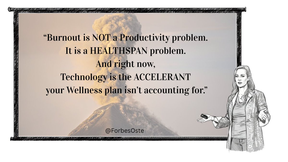 Burnout is NOT a Productivity problem.
It is a HEALTHSPAN problem.
And right now,
Technology is the ACCELERANT
your Wellness plan isn’t accounting for.
