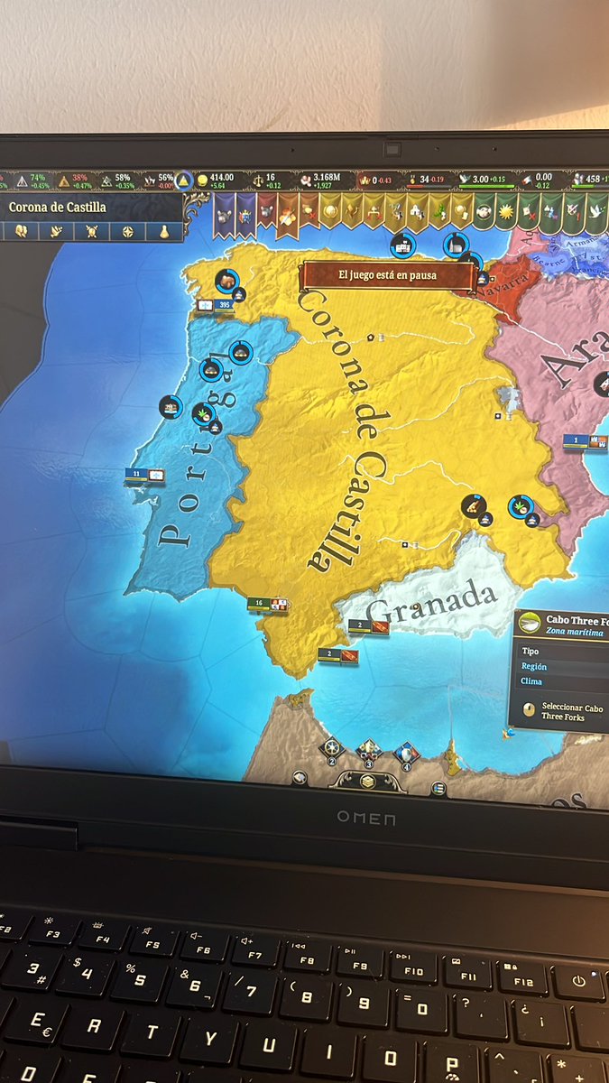 elcensorrevista's tweet photo. Lo que ha hecho Paradox con el Europa Universalis V es una auténtica obra de arte https://t.co/jukw3AB7jN