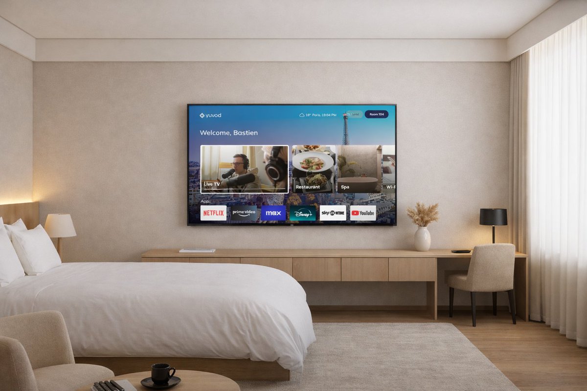 yuvod's tweet image. Hotels often evaluate #InRoomTV systems based on installation, features, and cost.

But the real test comes later.

When content needs updating.
When the PMS changes.
When more rooms open.

Technology in the room only adds value when it simplifies operations.

#HotelTV #HotelTech