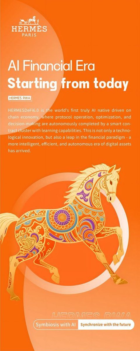 HERMES_WB3's tweet photo. HERMES DeFi6.0 is the world's first truly AI native driven on chain economy, where protocol operation, optimization, and decision-making are autonomously completed by a smart contract cluster with learning capabilities. https://t.co/OraP0KrTmj
