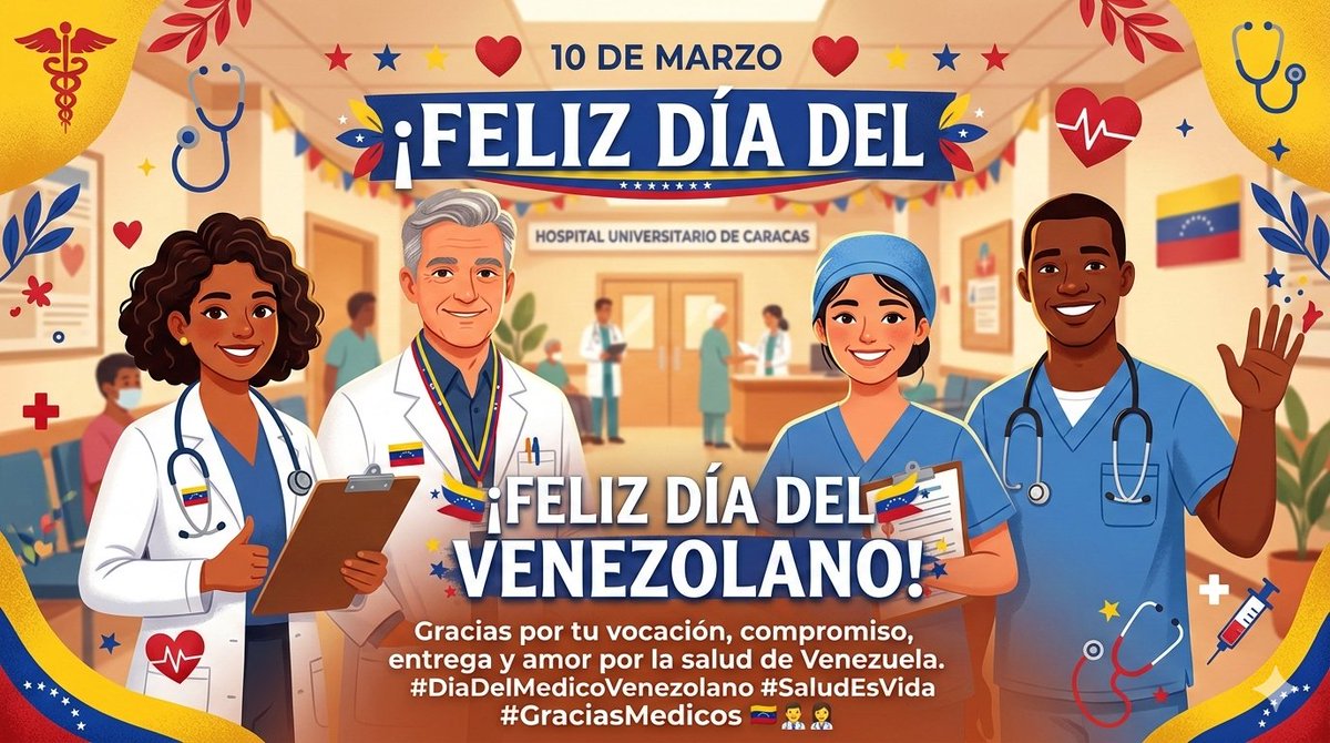 Feliz Día al Galeno Venezolano, Feliz Día particular al Carabobeño y al Amado Porteño.

Feliz Día a quien preserva la vida humana sin importar quien.

Felíz Día este y todos tus días por tanta dedicación a la Sociedad.