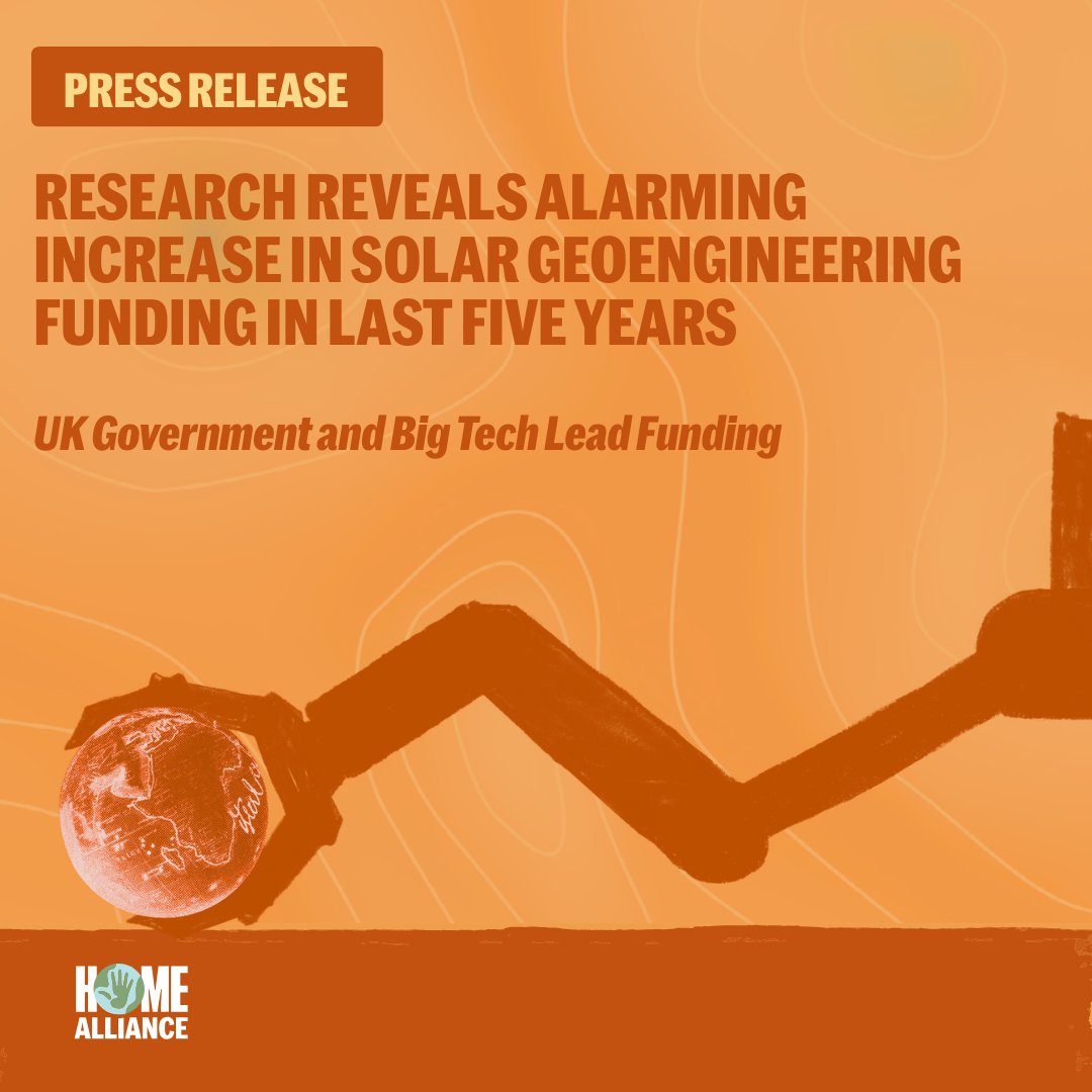 HOMEAlliance_'s tweet image. #PressReleaseAlert

📖 A new report launched today by Heinrich-Böll-Stiftung “Who Funds and Who Pays: the funding of solar geoengineering” reveals that funding jumped from under $6 million in 2020 to over $60 million by 2025

@Boell_Ecology @IENearth