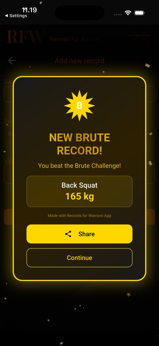 lehtux's tweet photo. 1.5 years ago I joined Training for Warriors and wanted to learn something new technically. Those collided.

Built "Records for Warriors"; a Flutter app for tracking my gym PRs, workout sessions, and Brute Challenge benchmarks.

Currently the app has, which I'm super proud of:
70+ users, 1,300+ records, 2,000+ sessions recorded.

All from one gym. Available on App Store & Google Play.
More information how the journey went on LinkedIn:
https://t.co/U3Z5dp9yhw

@FlutterDev  #trainingforwarriors