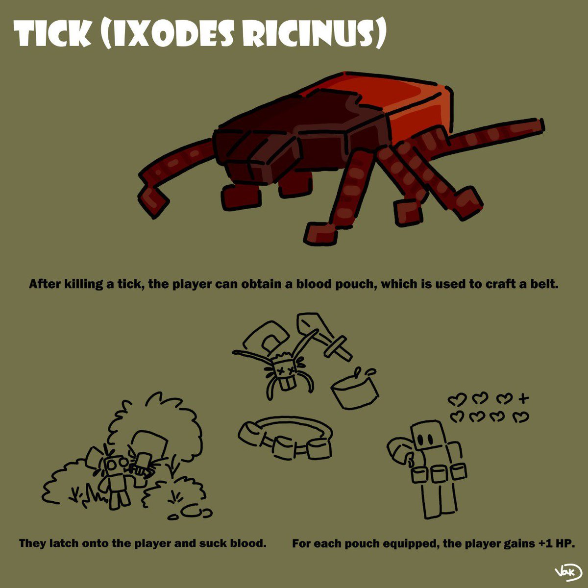 Vakfich's tweet photo. Tick concept
For Macrorealms mod
#minecraft #minecraft_mod #concept_art #macrorealms https://t.co/QN7yMETwwO