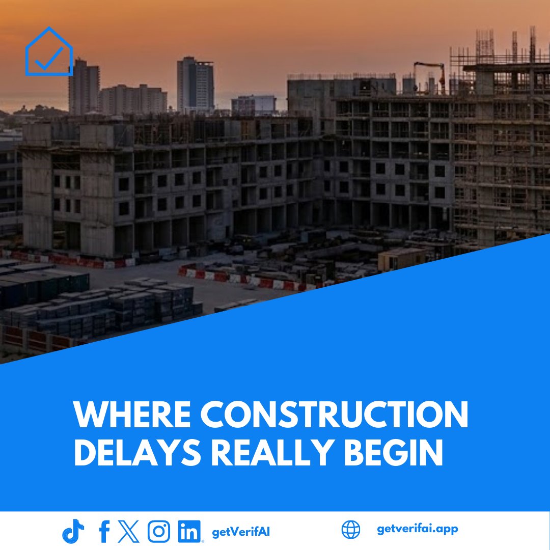 getVerifAI's tweet photo. Construction delays aren’t always on-site.

Unclear updates and fragmented info can slow even the best teams.
Tools like https://t.co/Y7MPokvi8Z help teams stay aligned and make faster decisions.

#ConstructionManagement #ProjectVisibility #DigitalConstruction
#getVerifAI https://t.co/8aQPzj7kAG