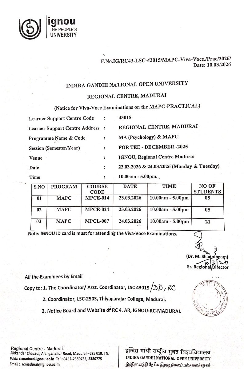 ignourcmadurai (@ignourcmadurai) on Twitter photo 