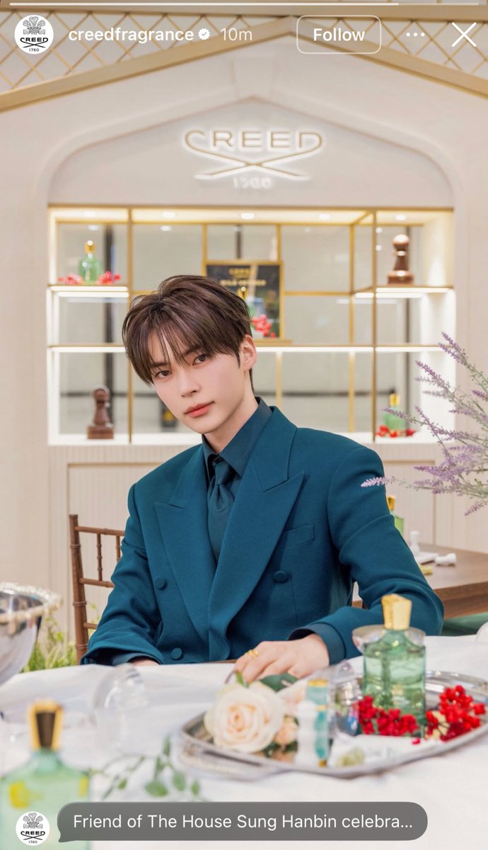 sunghanbinbase's tweet photo. Sung Hanbin is officially announced as Friend of The House for the ultra luxury perfume Creed @creedfragrances !

Congratulations Sung Hanbin! 🎉 https://t.co/44YLnms6kx