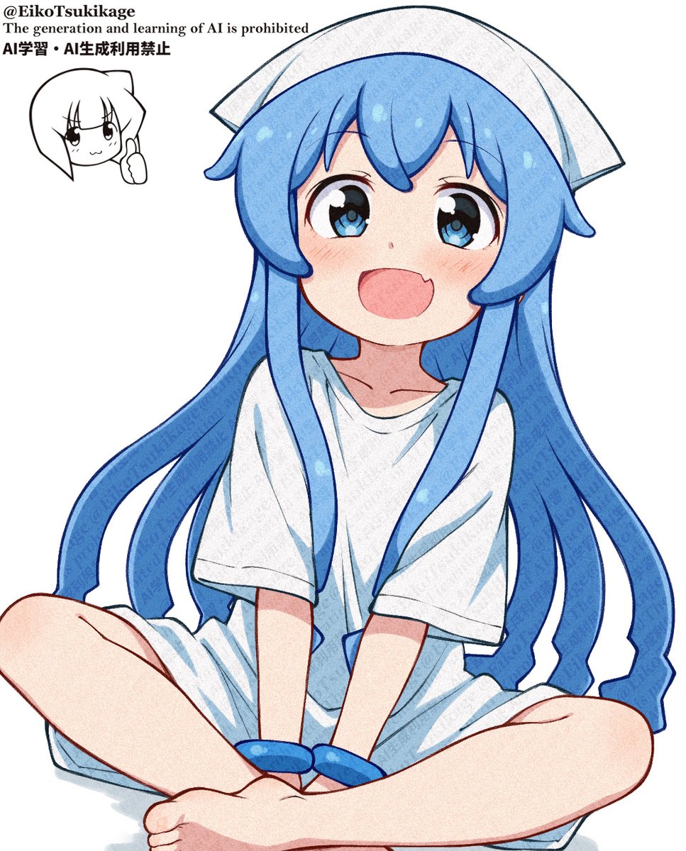 イカちゃんリクエスト🦑 「 #イカ娘 #ikamusume 」