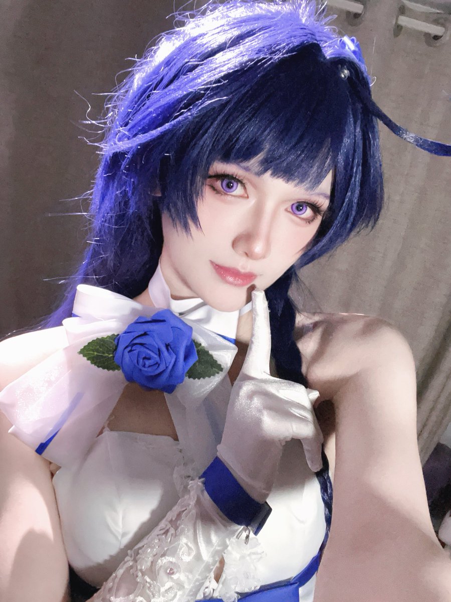 lanzQWQ's tweet photo. #cos #雷电芽衣 #崩坏三 #男娘 
三连发💙 https://t.co/CE2tgOqpEY