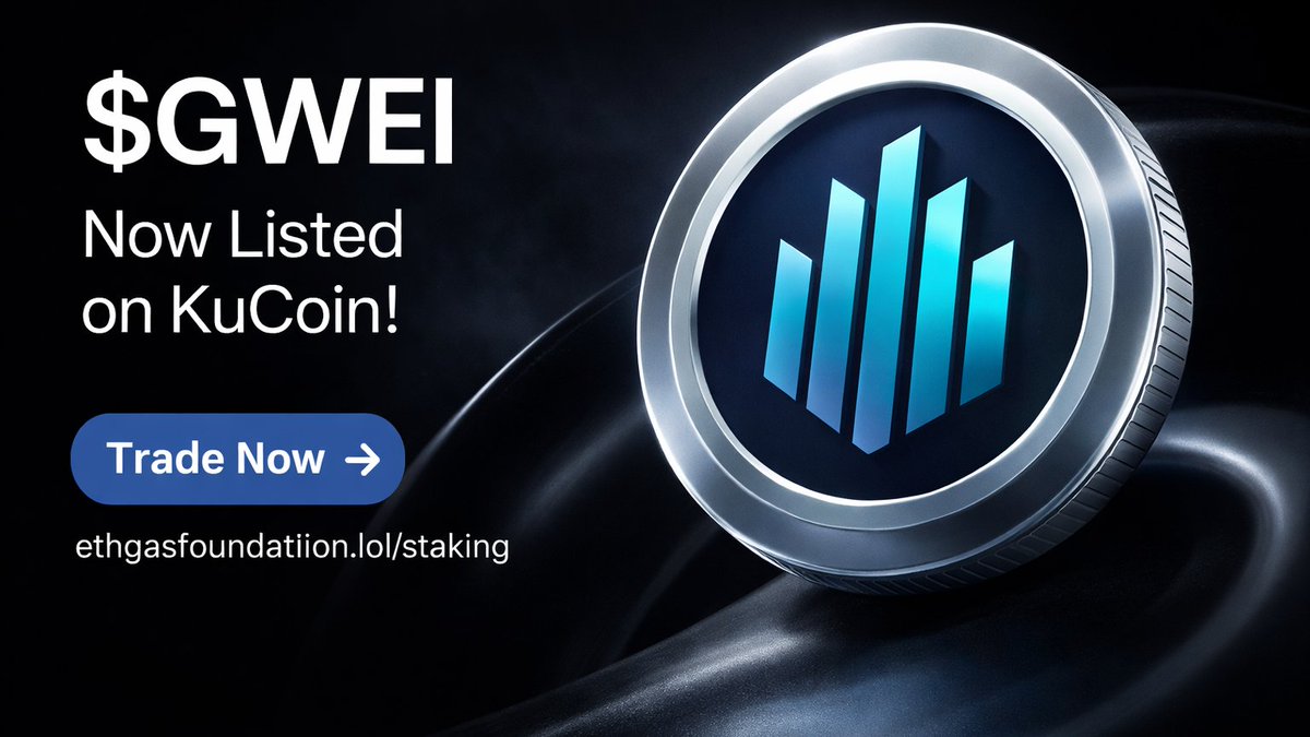 NodeOperator_X's tweet photo. $GWEI is showing real strength!
Price action: +~5% in 24h with high volume and positive sentiment from traders

Major exchange activity + trading competitions are keeping eyes locked on this token

What makes it stand out?

⚙️ ETHGas is reimagining ETH blockspace as a tradable asset — positioning gas dynamics as economics, not just fees

📊 This is a narrative shift: blockspace markets, hedging, predictable execution — not just another token
$GWEI
🔗 Dive into its staking & ecosystem mechanics: https://t.co/4MwHGdkSDe
💎 #Ethereum #GWEI #DeFi #blockspace