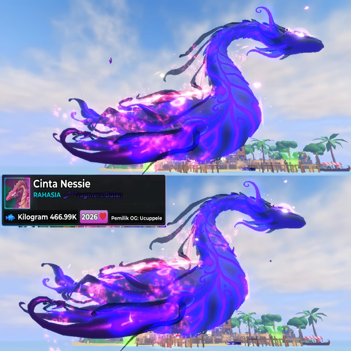 ailsa9106's tweet photo. WTS love nesie mutasi moonfragmen ikan rare + mutasi rare, kolektor silahkan di tawar, harga murmer 🥰 https://t.co/cH1mzoEsn4