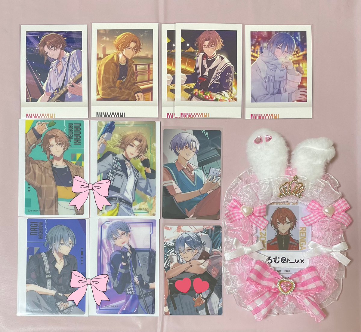 minmin__07_'s tweet photo. @r___ux はじめまして、検索よりお声がけ失礼いたします。こちら所持しているのですが印のつけた凪との交換は可能でしょうか？難しいと思いますがご検討よろしくお願いいたします。【🌷】 https://t.co/vwGl6wASxX