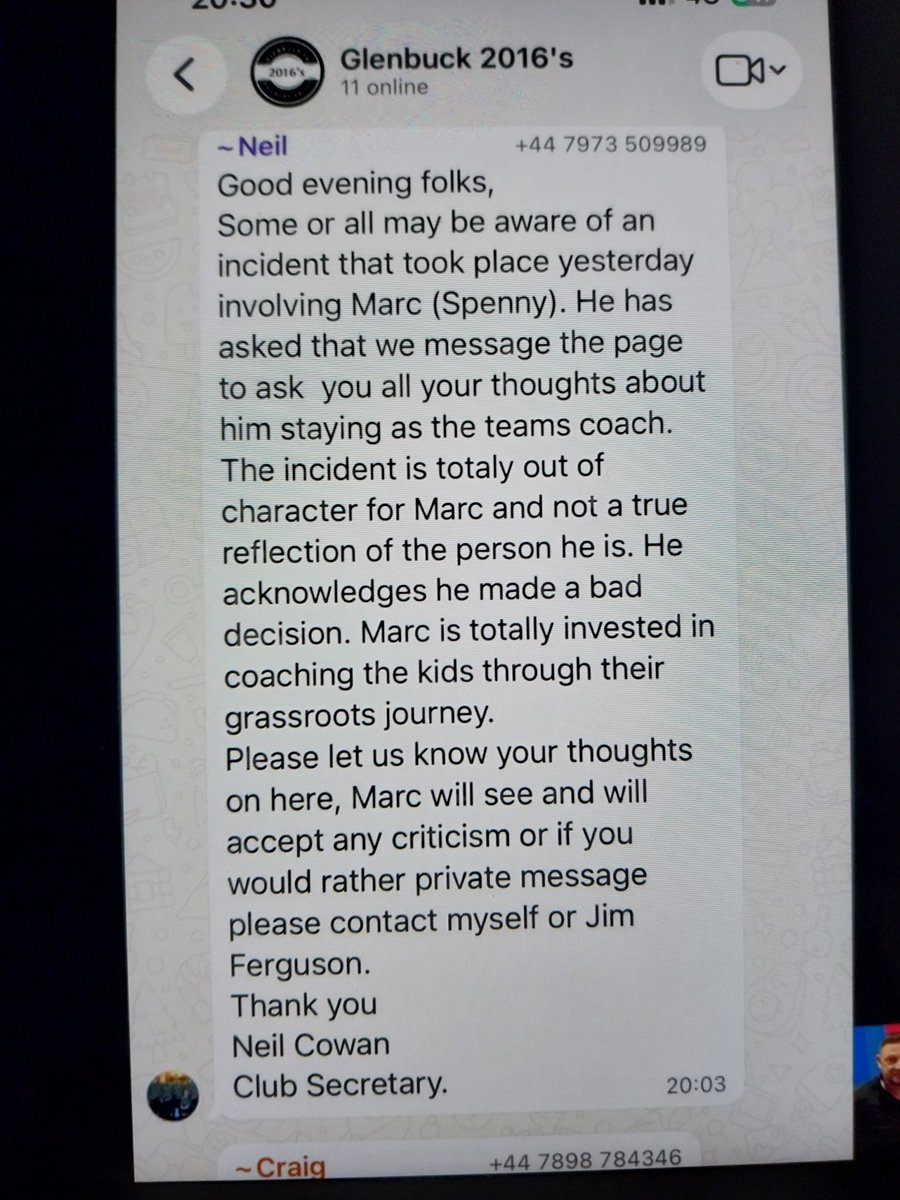 The clown that attacked the celtic coach , is a kids with Glenbucks 2016's  coach ! His wife's a police officer what a scumbag marc ( spenny) and they're wondering what to do ? Hunbelievable!!!!!